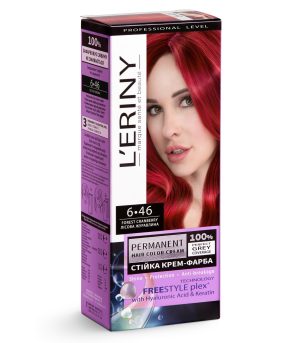 Permanent hair color cream L’ERINY, 6.46 Forest cranberry