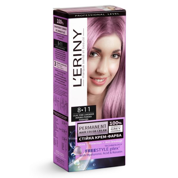 Juuksevärv “L’ERINY”, 8.11 Lilac pink lavender
