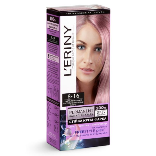 Juuksevärv “L’ERINY”, 8.16 Pastel pink blonde