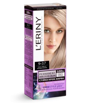 Permanent hair color cream L’ERINY, 9.37 Cold vanilla