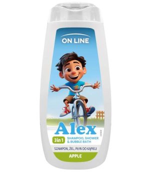 Šampoon, dušigeel ja vannivaht 3in1 “OnLine” "Alex" 400ml
