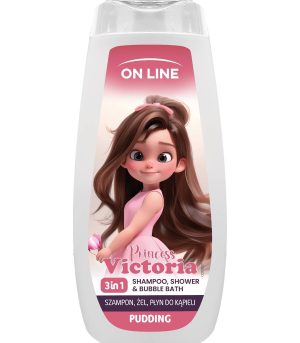 Shampoo, shower gel and bath foam 3in1 "On Line Victoria" 400ml