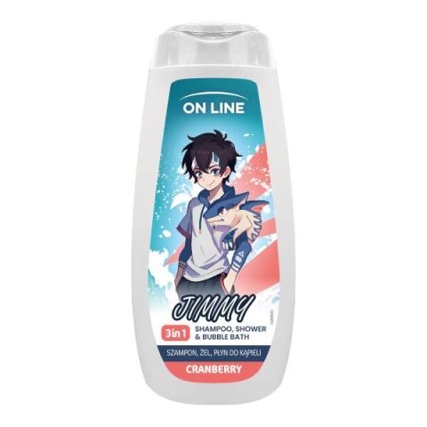 Shampoo, shower gel and bath foam 3in1 “OnLine” “Jimmy” 400ml