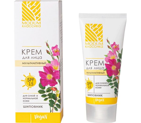 Näokreem “Modum Klassikaline”, kibuvitsa ekstraktiga 50 g (SPF 15)