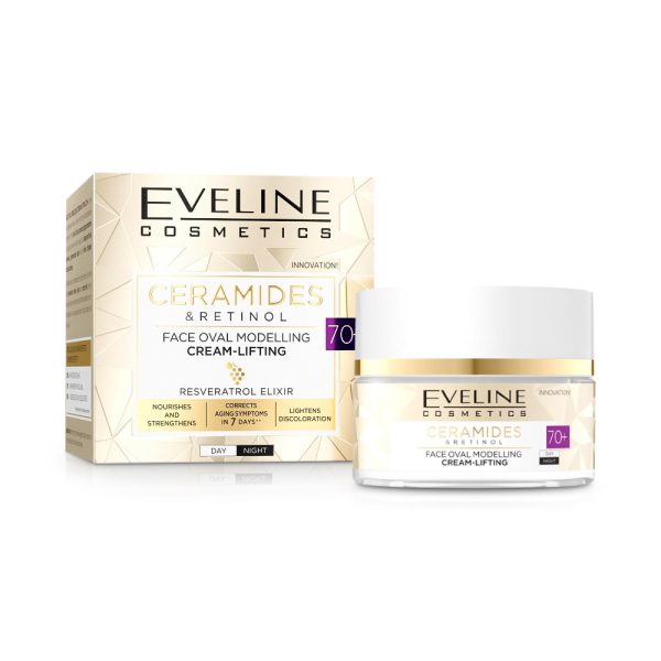 Крем-лифтинг для лица “Eveline Ceramides & Retinol” 70+50 мл
