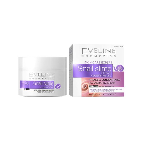 Крем для лица дневной и ночной “Eveline Skin Care Expert Snail Slime” 50 мл