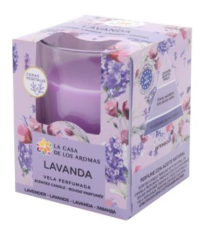Lõhnastatud küünal "La casa de los Aromas" lavendel 140g