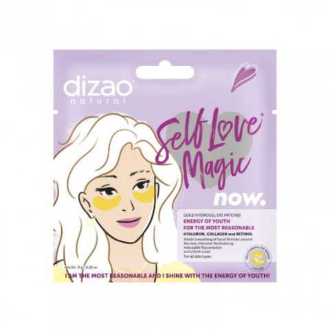 Golden eye patches “Dizao”, collagen, retinol 2 pcs.