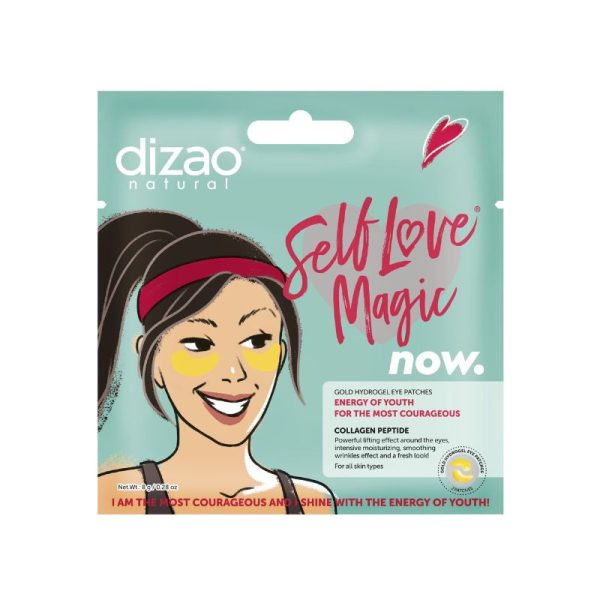 Golden eye patches “Dizao”, collagen, peptides 2 pcs.