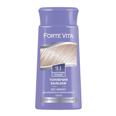 Toning balm for hair “Forte Vita” 9.1 platinum blonde 150ml