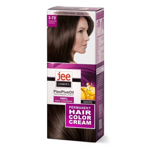 Permanent hair color cream JEE COSMETICS, 3-72 — CHOCOLATE TRUFFLE