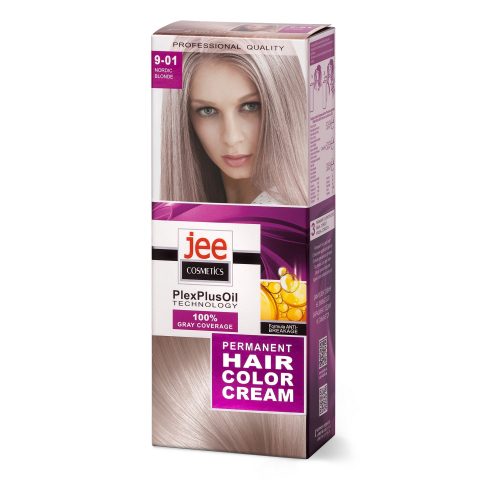Permanent hair color cream JEE COSMETICS, 9-01 — NORDIC BLONDE