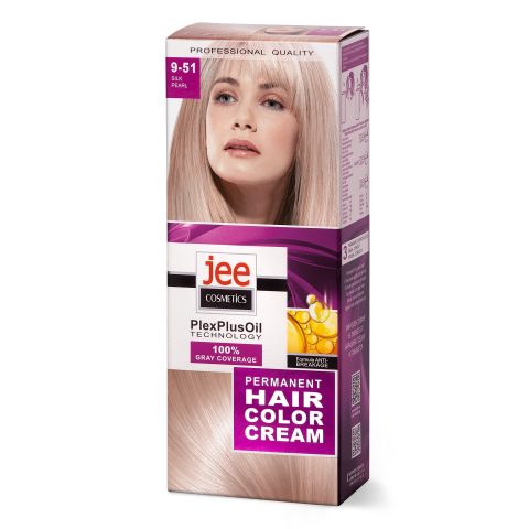 Permanent hair color cream JEE COSMETICS, 9-51 — SILK PEARL
