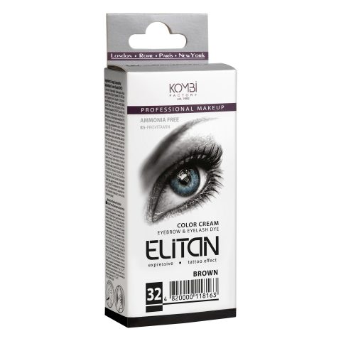 Kreemvarv kulmudele ja ripsmetele “ELITAN”, nr 32 pruun 15/15 ml
