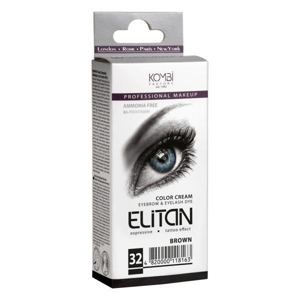Kreemvarv kulmudele ja ripsmetele “ELITAN”, nr 32 pruun 15/15 ml