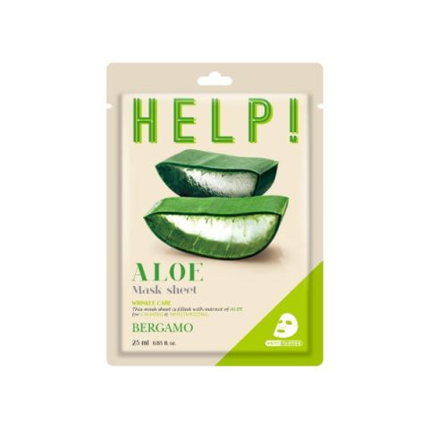 Näomask “Bergamo HELP! “, aaloe ekstraktiga 25 ml
