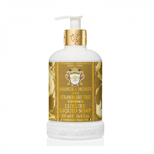 Vedelseep “Fiorentino Manuka mesi ja maasikapuu” 500 ml Vedelseep “Fiorentino Manuka mesi ja maasikapuu” 500 ml