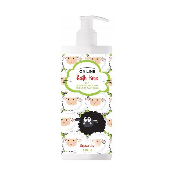 Dušhgeel ja vedelseep 2in1 “Bath Time” papaya joy 390ml Dušhgeel ja vedelseep 2in1 “Bath Time” papaya joy 390ml