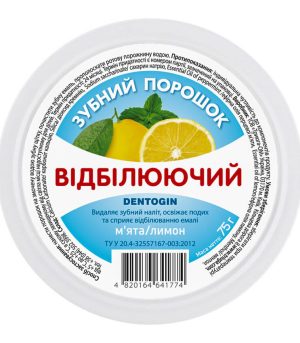 Hambapulber "Triuga Dentogin" "Valgendamine. Münt/sidrun" 75g