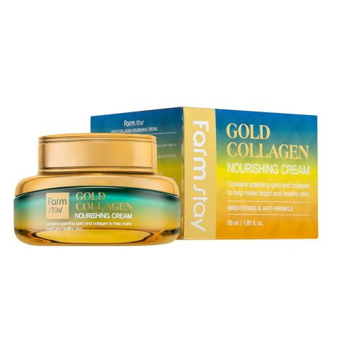 Питательный крем “FarmStay Gold Collagen” с золотом и коллагеном 55гр