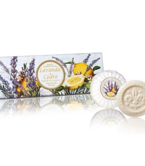 Fiorentino Seepide komplekt Capri lavendel ja seeder-sidrun 3x100g