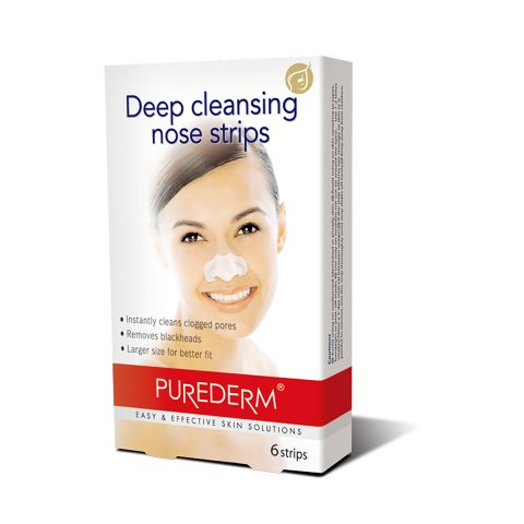 Очищающие полоски для носа “Purederm” 6 шт