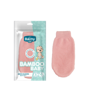 Bambusest laste vannikinnas "Balmy Baby" roosa värviga