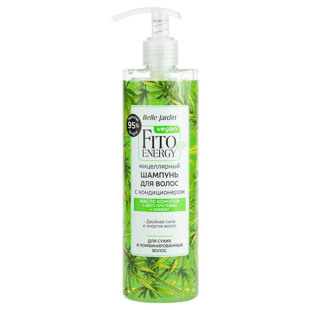 Шампунь-кондиционер “Vegan Fito Energy” с маслом Конопли 400 мл Шампунь-кондиционер “Vegan Fito Energy” с маслом Конопли 400 мл