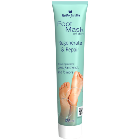 Taastav jalemask “Regenerate & repair”, uurea ja pantenooliga 125ml