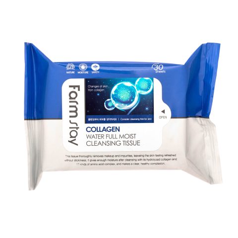 Очищающие салфетки Farm Stay Collagen Water-Full 30шт