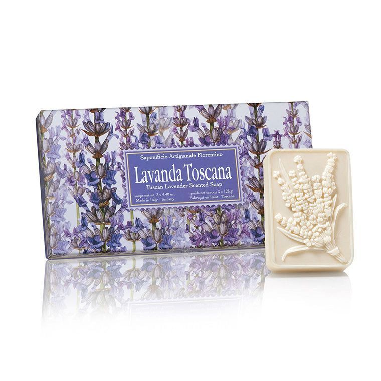 Seebikomplekt “Fiorentino” ”Lavanda Toscana” (lavendlilõhnaline), 3×125 g Seebikomplekt “Fiorentino” ”Lavanda Toscana” (lavendlilõhnaline), 3×125 g