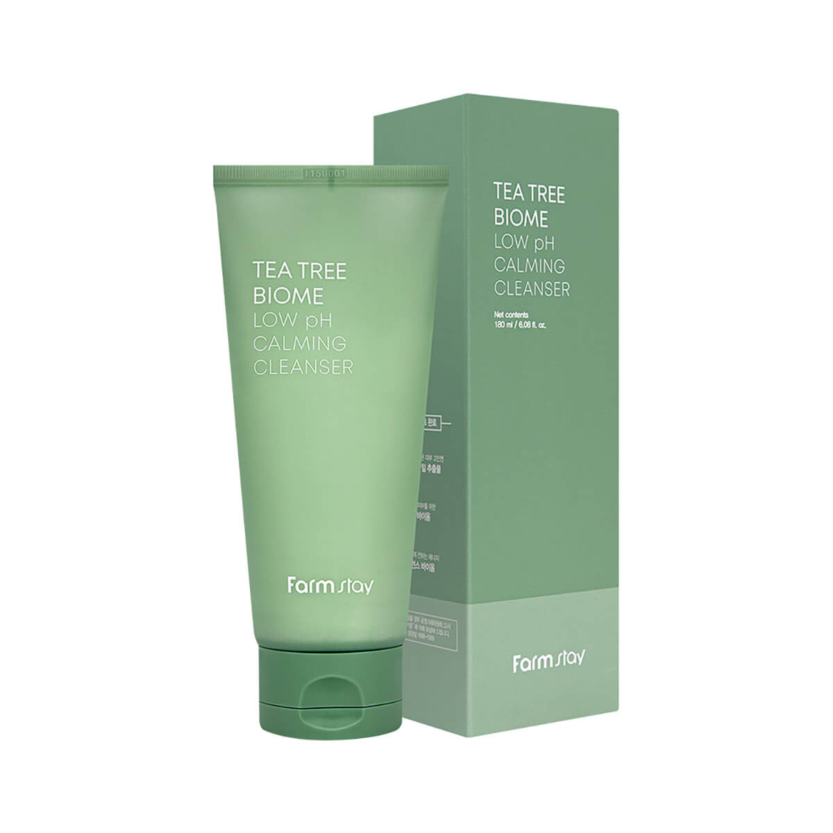 Успокаивающая пенка для умывания FarmStay Tea Tree Biome Calming Acne Foam, 180 мл Успокаивающая пенка для умывания FarmStay Tea Tree Biome Calming Acne Foam, 180 мл
