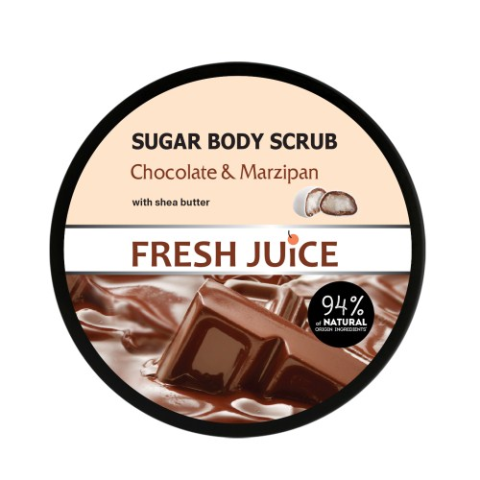 Suhkruga kehakoorija “Fresh Juice Chocolate and Marzipan” 225ml