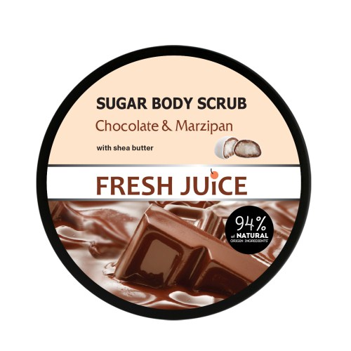 Suhkruga kehakoorija “Fresh Juice Chocolate and Marzipan” 225ml Suhkruga kehakoorija “Fresh Juice Chocolate and Marzipan” 225ml