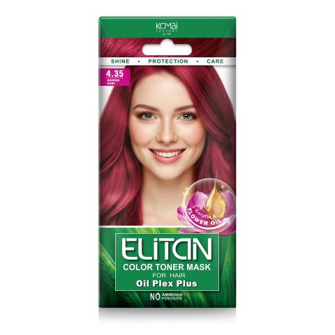 Tooniv juuksemask “ELITAN 4.35”, Särav rubiin 30 ml