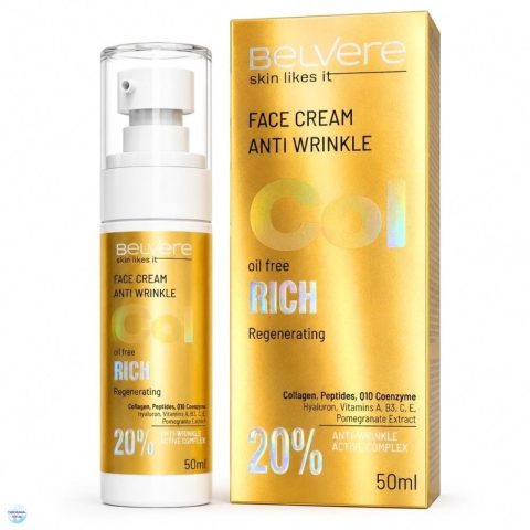 Vananemisvastane kreem “BELVERE” Rich. Col, küpsele nahale 58+50 ml