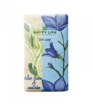 Tahke seep "Happy Life", matcha ja sinise lina ekstraktidega 180g