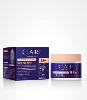 Öökreem "Claire"Collagen Active Pro55+ 50 ml