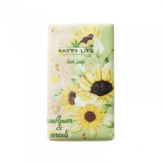 Tahke seep”Happy Life”, päevalilleekstrakti ja eukalüptiõliga 180 g Tahke seep”Happy Life”, päevalilleekstrakti ja eukalüptiõliga 180 g