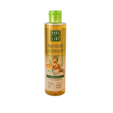 Taastav šampoon “Pure Line” kuivadele ja kahjustatud juustele astelpaju ekstraktiga, 250 ml