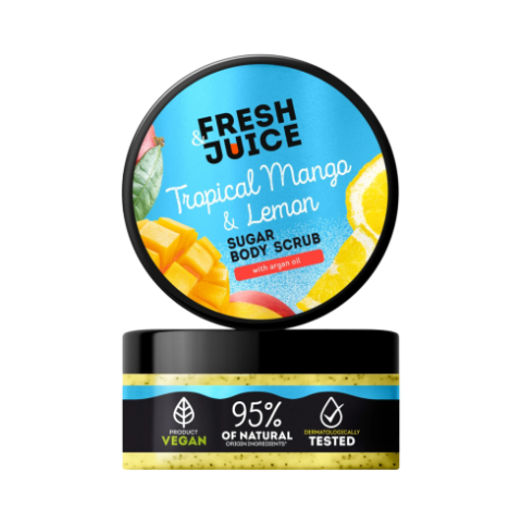 Suhkru kehakoorija “Troopiline mango ja sidrun” Fresh Juice 200ml