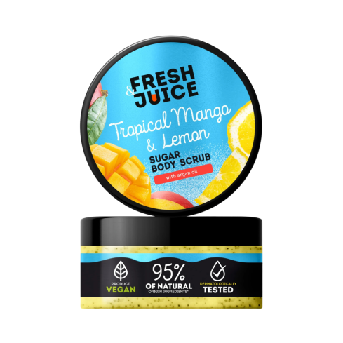 Suhkru kehakoorija “Troopiline mango ja sidrun” Fresh Juice 200ml Suhkru kehakoorija “Troopiline mango ja sidrun” Fresh Juice 200ml