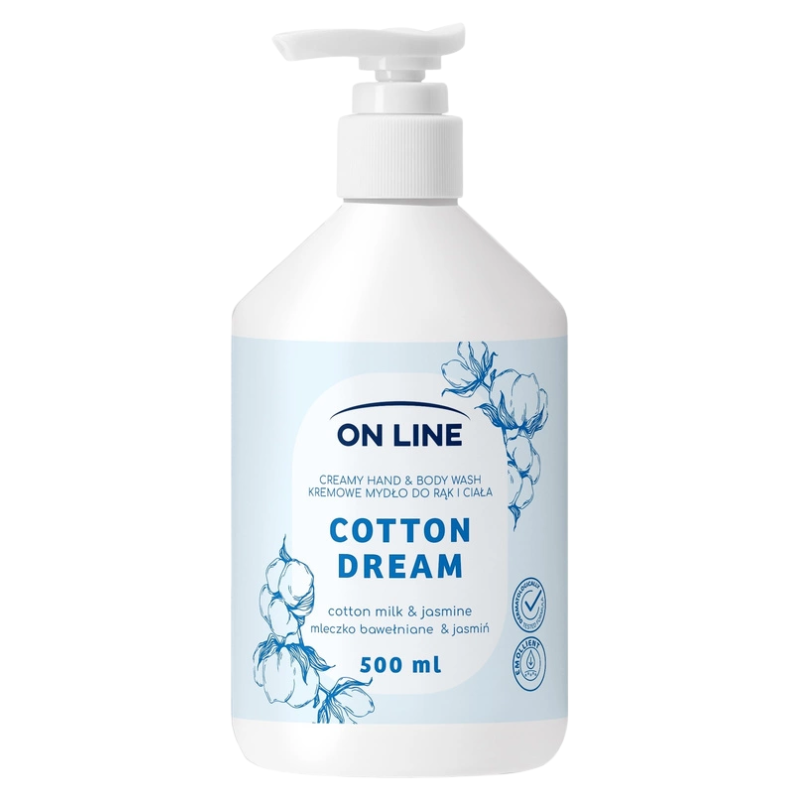 Kreemjas seep kätele ja kehale “Cotton Dream” 500 ml Kreemjas seep kätele ja kehale “Cotton Dream” 500 ml